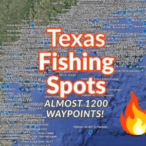Texas Saltwater Fishing Spots GPS Coordinates – 1,199 Reefs, Wrecks & Offshore Structure Waypoints