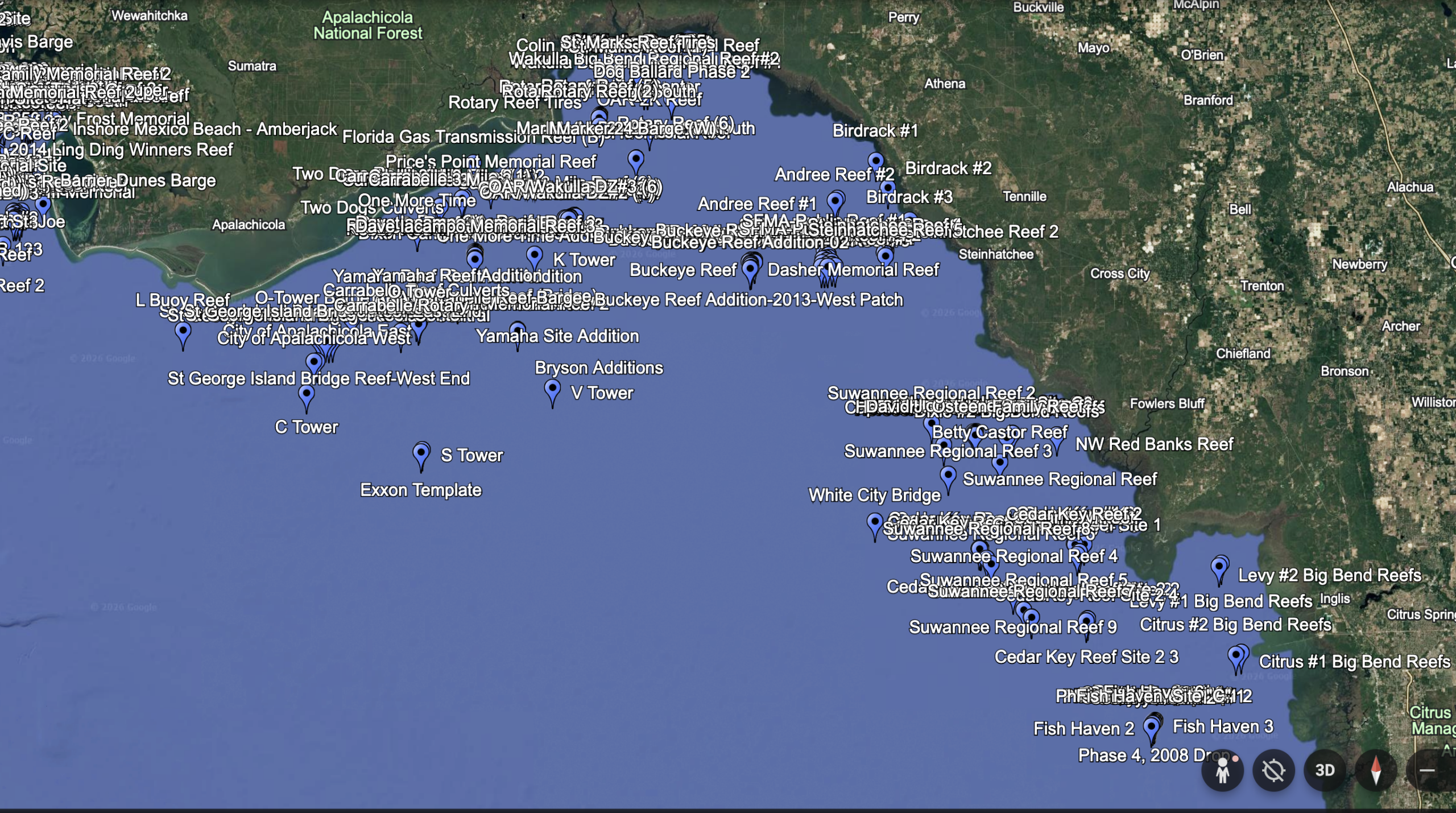 Northwest Florida / Destin Fishing Spots GPS Coordinates – 1,581 Reef, Wreck & Structure Waypoints - Image 3