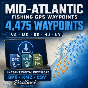 Mid-Atlantic Fishing GPS Waypoints – 4,475 Locations | Digital Download