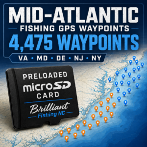 Mid-Atlantic Fishing GPS Waypoints – 4,475 Locations | Preloaded microSD Card