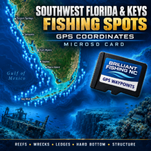 Southwest Florida & Florida Keys Fishing Spots GPS Coordinates – 853 Waypoints – microSD Card